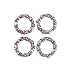 Bottom Bracket Ball Bearings,Bike Ball Bearing, Bike Crank Ball Bearing Retainer,1/4"" x 9 Balls, 4 Pcs