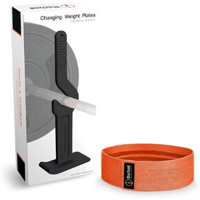 | Portable Deadlift Jack with Barbell Collars Clamps or a Resistance Band to Optimise your Workout, Gymbag Essential. Lifts 250 kg (550 lb)