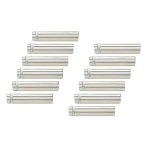 Sign Standoff Screws 0.47" Dia 2" Length Stainless Steel Glass Standoff Bolts 0.3" Thread Dia Advertising Screw - 12pcs