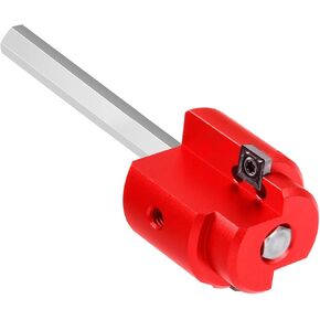 2 Inch PVC Pipe Reamer with 2 Square Carbide Insert, PVC Fitting Saver, Plumbing Tool PVC Socket Saver with Aluminum Alloy Body Stainless Steel Hex Shaft For SCH40 PVC Pipe, PP, PE, CPVC,ABS Pipe