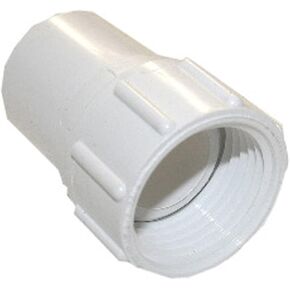 LASCO 15-1623 PVC Hose Adapter with 3/4-Inch Female Hose and 3/4-Inch PVC Pipe Glue Connection, White