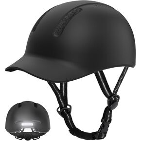 Bike Helmet, Shinmax Adult Bike Helmets for Men Women Bicycle Helmet Lightweight Adjustable Baseball Cap Cycling Helmet with Reflective Strip for Urban Commuter Road Biking
