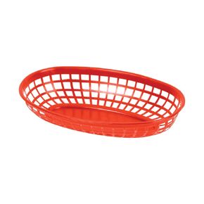 FSE PLBK938R Fast Food Basket, 9-3/8", oval, stackable, Pack of 12