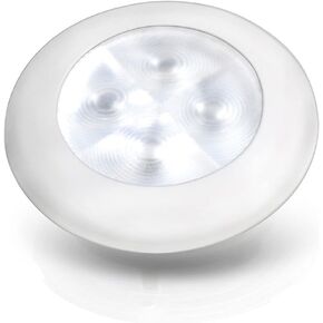 Hella Marine Courtesy Light - Warm White w/White Rim
