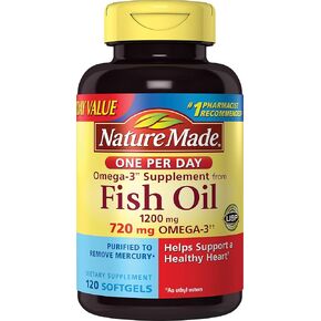 Nature Made (One a Day) Fish Oil, 1200mg 120-Count