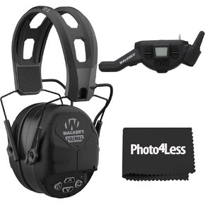Walker's Rechargeable Lightweight Range Electronic Slim Firemax Digital Muff Earmuffs Bundle FireMax Muff Walkie Talkie