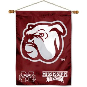 Mississippi State Bulldogs Banner with Hanging Pole