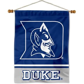 Duke Blue Devils Banner with Hanging Pole