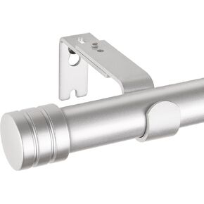 Bronze Curtain Rods for Windows 48 to 84 Inch, USFOOK 1 Inch Heavy Duty Curtain Rod, Splicing Drapery Rods with Cap Finial