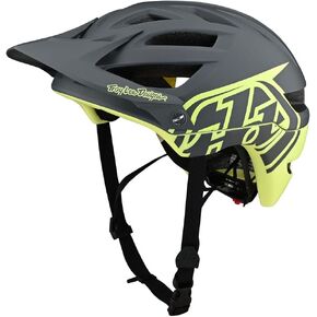 Troy Lee Designs Adult | Trail | All Mountain | Mountain Bike A1 MIPS Classic Helmet - (Black/White, X-Large/2X-Large)