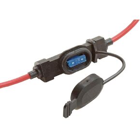 WirthCo 30104 14Awg Low Profile Mini Fuse in-Line Fuse Holder W/Cover-20A-Retail Pkg