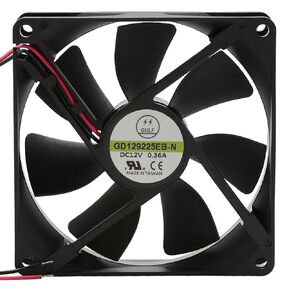 Jameco ValuePro 12 Volt DC 92x92x25mm Brushless Tubeaxial Fan 75 CFM