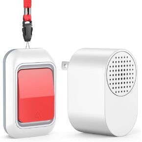 زر استدعاء تنبيه الحياة بيجر - جهاز إنذار لاسلكي لمقدمي الرعاية، إنذار محمول، جرس اتصال، أجهزة تنبيه السقوط، زر الطوارئ الذعر لمساعدة المسنين، حلقة مراقبة ذكية في المنزل in Kuwait