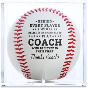 Baseball Coach Gifts for Men, Best Gifts for Baseball Coaches, Printed Baseball with Displaying Box in Kuwait