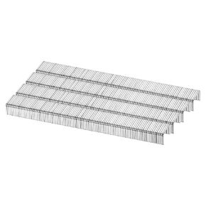 uxcell 22 Gauge Narrow Crown Staples 3/8"x1/4", 2000Pcs Galvanized Steel for Pneumatic, Electric Stapler, White