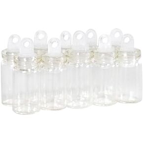 achard Empty Clear Glass Bottle with Rubber Stopper 2ml Decorative Bottle for Christmas Gift Wedding Decoration 50pcs