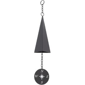 Wind Chimes, Iron Triangle Wind Bell North Country Wind Bells with Compass for Door Porch Garden Decorations Lawn Ornaments