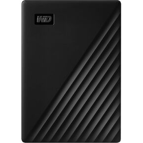 القرص الصلب المحمول ويسترن ديجيتال ماي باسبورت سعة 2 تيرابايت، يعمل مع USB-C وUSB-A، وأجهزة الكمبيوتر التي تعمل بنظام Windows، وMac، وChromebook، وأجهزة الألعاب، والأجهزة المحمولة، وبرامج النسخ الاحتياطي وحماية كلمة المرور - WDBRMD0020BGY-WESN