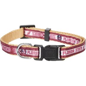 New & Improved NCAA PET Collar Florida State Seminoles Dog Collar, Size SmallCollege Team Collar for Dogs & Cats. A Shiny & Colorful Dog & Cat Collar Licensed by The NCAA