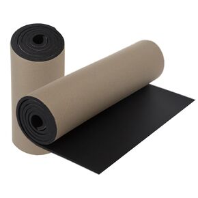 Neoprene Sheet Adhesive Foam Rubber 2 Pack Foam Rubber Padding 1/4 inch Foam Padding with Backing Neoprene Rubber Sheet Ideal for DIY Projects, Gaskets (1/4" Thick × 12" Wide × 54" Long)