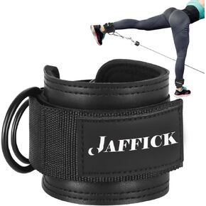 Jaffick Ankle Weights Straps For Cable Machines Women, Gym Glute Workouts, Lower Body Exercises - Adjustable Leg Straps With Neoprene Padding