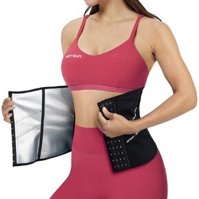 HOTSUIT Waist Trainer for Women Cincher Back Support Sauna Wraps Corset Shapewear Sauna Suit