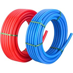 EFIELD 1/2 inch 2 x100 ft Pex-A Pipe/Tubing Blue & Red 200 ft Length for Potable Water-for Hot/Cold Water-Plumbing Applications, with Free Pipe Cutter