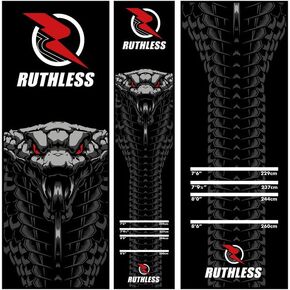 RUTHLESS Darts Mat | Heavy Duty Non Slip Durable Carpet Dart Mat, Cobra, Black (MAT68).