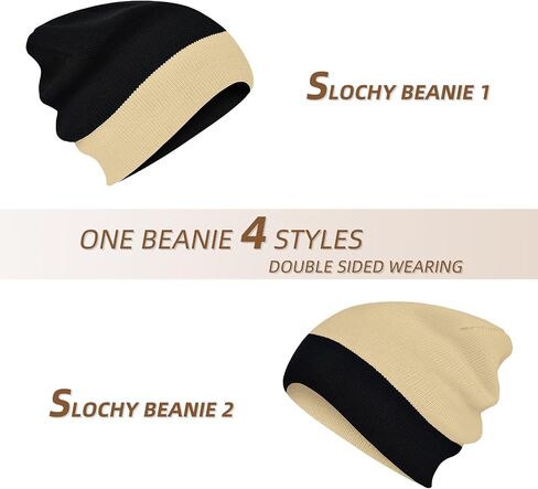 Rosoz Unisex Beanie Winter Knitted Skull Cuffed Soft Warm Hat for Men/Women Slouchy Ski Watch Cap in Saudi Arabia