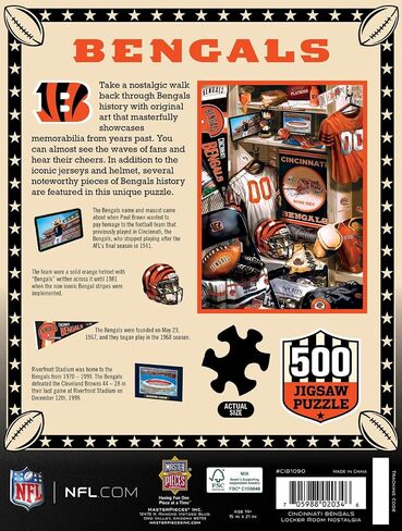 Cincinnati Bengals NFL Locker Room 500pc Puzzle in Saudi Arabia
