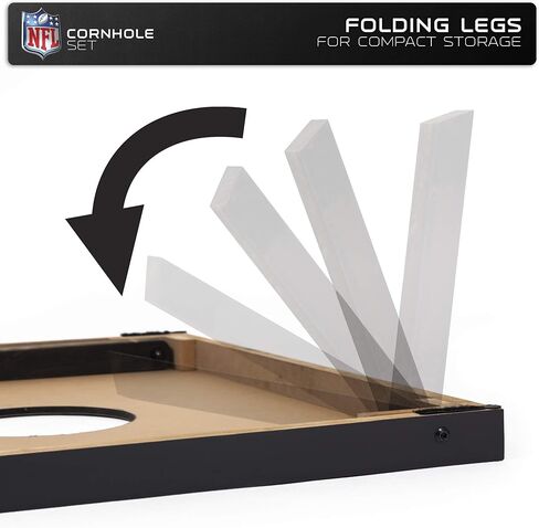 مجموعة ألعاب Wild Sports NFL Denver Broncos Cornhole الخارجية، 2 × 3 بوصة، أزرق، مقاس واحد (1-1-16023-TJ109WD) in Kuwait
