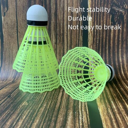 24 Packs Nylon Badminton Shuttlecocks Birdies Nylon Feather Shuttlecocks Badminton Birdies Great Stability ＆ Durability Indoor Outdoor Sports Hight Speed Training Badminton Balls in Saudi Arabia
