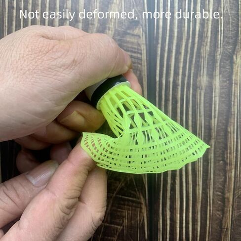24 Packs Nylon Badminton Shuttlecocks Birdies Nylon Feather Shuttlecocks Badminton Birdies Great Stability ＆ Durability Indoor Outdoor Sports Hight Speed Training Badminton Balls in Saudi Arabia