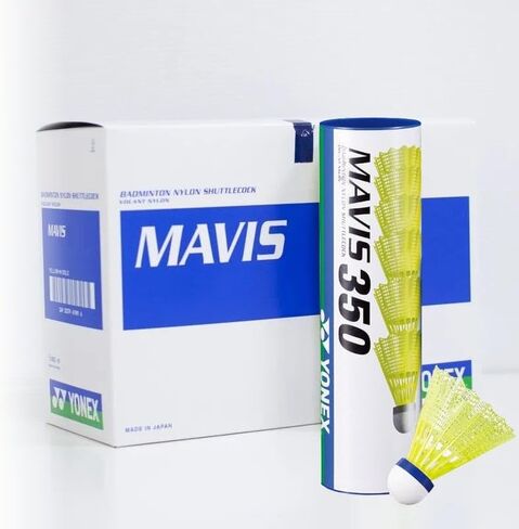 YONEX Mavis 350 Yellow Nylon Shuttlecock (10 Tubes) in Saudi Arabia