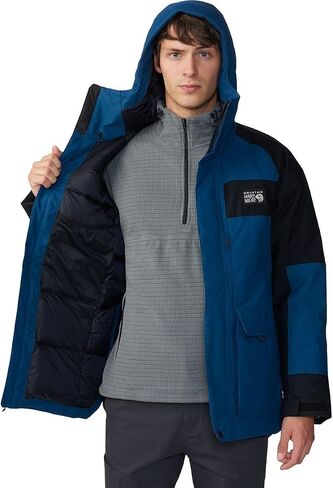 Mountain Hardwear 2004051418XL Weather Down Parka Dark Caspian, Black XL in Saudi Arabia