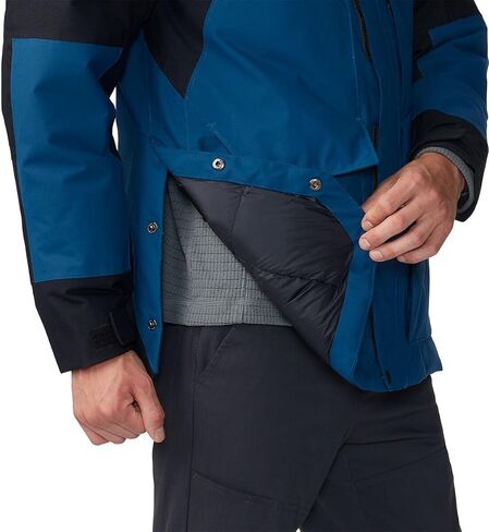 Mountain Hardwear 2004051418XL Weather Down Parka Dark Caspian, Black XL in Saudi Arabia