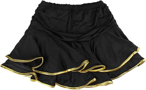 Daydance Kids Girl's Ballroom Dance Skirt for Latin Samba Tango Practice with Boy Shorts in Kuwait