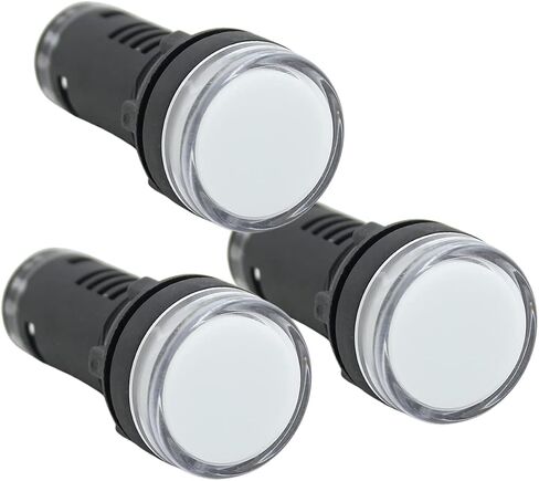 Double Color Red and Green LED Light Indicator 220V, Energy Saving LED Indicator Light for Home and Industrial Equipment, Mount Panels in Operating Rooms and Dist Boxes (3 Pack) in Kuwait