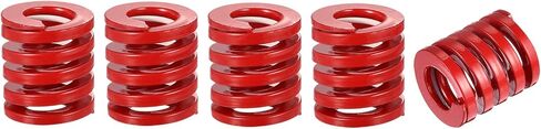uxcell 3D Printer Die Spring, 5pcs 25mm OD 30mm Long Spiral Stamping Medium Load Compression Mould Die Springs for 3D Printer Electric Part, Red in Saudi Arabia