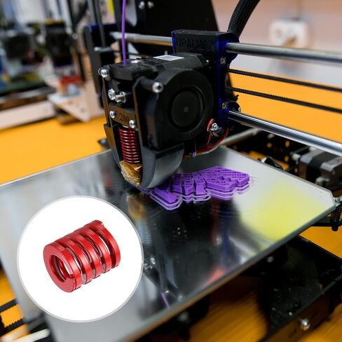 uxcell 3D Printer Die Spring, 5pcs 25mm OD 30mm Long Spiral Stamping Medium Load Compression Mould Die Springs for 3D Printer Electric Part, Red in Saudi Arabia