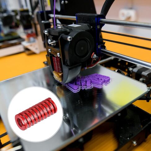 uxcell 3D Printer Die Spring, 5pcs 25mm OD 30mm Long Spiral Stamping Medium Load Compression Mould Die Springs for 3D Printer Electric Part, Red in Saudi Arabia