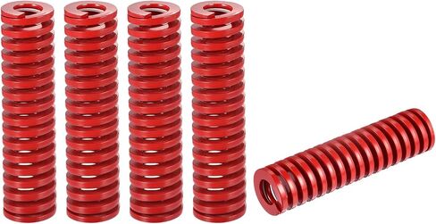 uxcell 3D Printer Die Spring, 5pcs 25mm OD 30mm Long Spiral Stamping Medium Load Compression Mould Die Springs for 3D Printer Electric Part, Red in Saudi Arabia