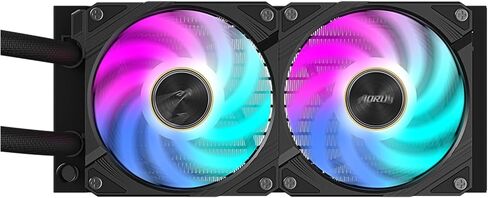 AORUS WATERFORCE X II 360 Liquid CPU Cooler, 360mm Radiator with 3X 120mm Low Noise ARGB Fans, Compatible with Intel LGA1700 and AMD AM5(GP-AORUS WATERFORCE X II 360) in Kuwait