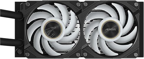 AORUS WATERFORCE X II 360 Liquid CPU Cooler, 360mm Radiator with 3X 120mm Low Noise ARGB Fans, Compatible with Intel LGA1700 and AMD AM5(GP-AORUS WATERFORCE X II 360) in Kuwait