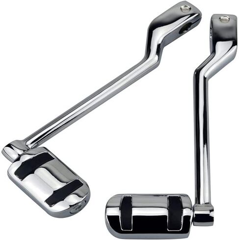 Heel Toe Shift Pegs/Front and Rear Levers/Shifter Pegs Fits for Harley Davidson Touring Softail Road King Road Glide Street Glide Electra Glide Trike Models (Chrome) in Kuwait