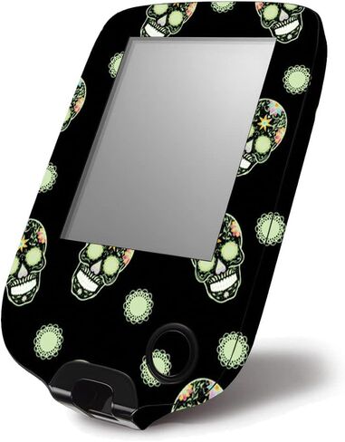 Mighty Skins Skin Compatible with Abbott Freestyle Libre 1 & 2 - Nighttime Skulls | Protective, Durable, and Unique Vinyl Decal wrap Cover | Easy to Apply, Remove, and Change Styles | Made in The USA in Saudi Arabia