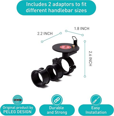 التسجيل: جرس دراجة على شكل سجل من الفينيل على الطراز القديم | جرس الدراجة للمقود مع محولين ليناسب الدراجات المختلفة | ملحقات الدراجات لدراجات الكبار ودراجات الأطفال على حد سواء | بواسطة بيليج ديزاين in Kuwait