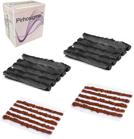 20 قطعة لمقاسين من طقم إصلاح إطارات الدراجة بدون أنبوب، شرائط إعادة تعبئة الحبل، سدادات 1.5 مم 3.5 مم، ثقب الطوارئ المسطح لدراجات الطرق والدراجات الجبلية in Kuwait