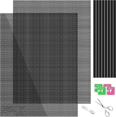 [2Pack] 1200x300mm DIY PC Case Dust Mesh Filter for Computer Case,Vent Dust Filter Cover PVC Case DustProof Filter Cover,PC Mesh Grill with Magnetic Stripe Computer Cooler Fan Dust Filter for PC Case in Kuwait