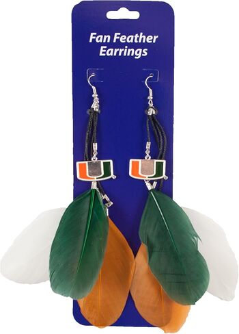 Littlearth NCAA womens Feather Earrings in Saudi Arabia